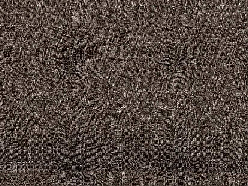 Pohovka trojsedačka ABERLADY (textil) (tmavohnedá)