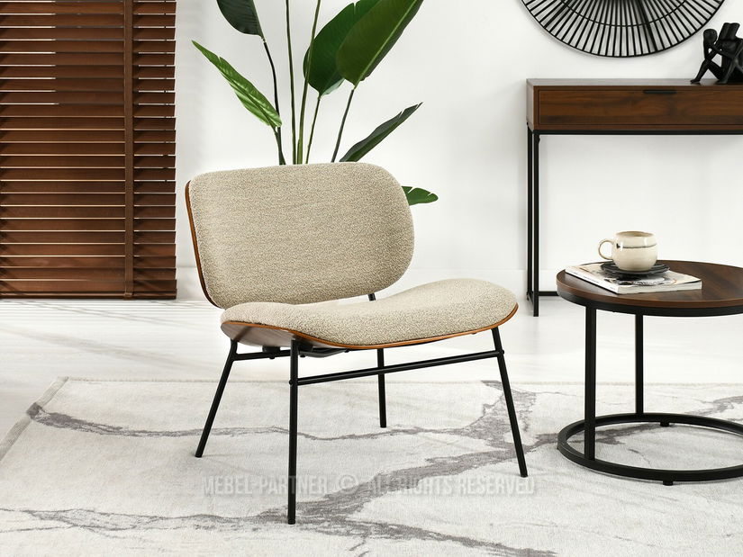 Kreslo Black (orech + čierna)