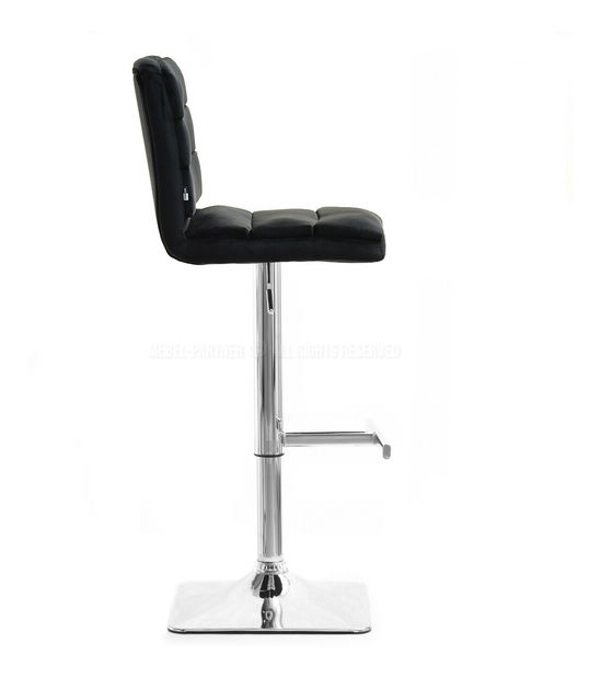 Stolička Hanoi (čierna + chrómová)