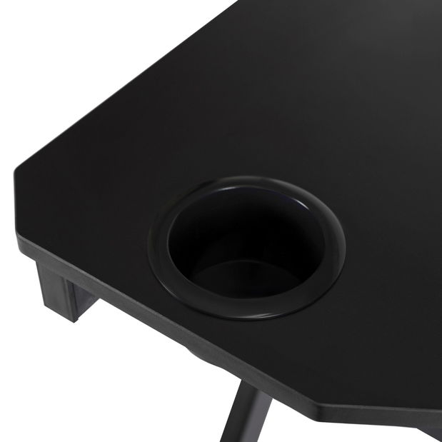 Herný pc stôl Banga (čierna) 