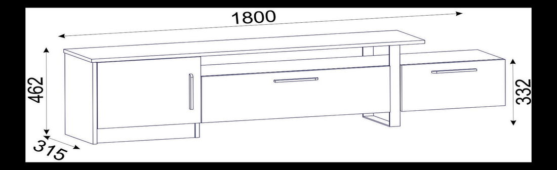 TV stolík/skrinka Arama