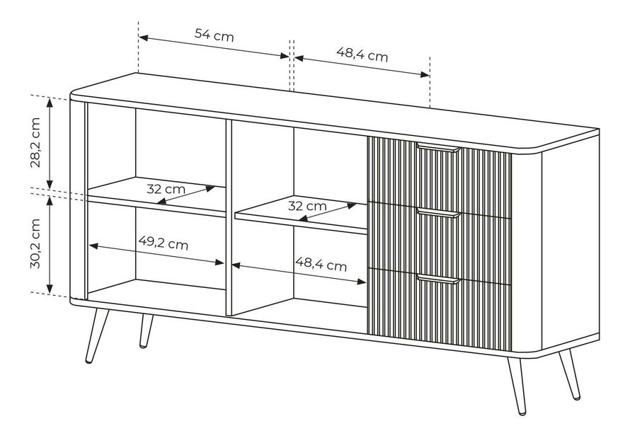 Comodă Lethe II (Bej)
