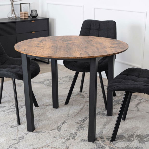 Masă de sufragerie Tienden (stejar rustic) (pentru 4 persoane) *vânzare stoc