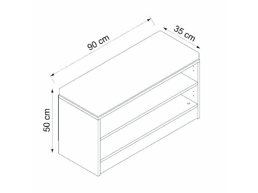 Cipőtároló (cipősszekrény) Nemake 11 (dió) 