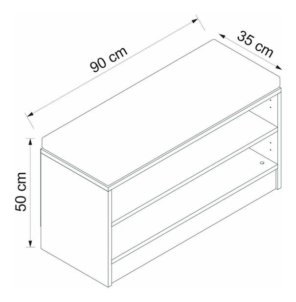 Botník (skrinka na topánky) Nemake 11 (orech) 