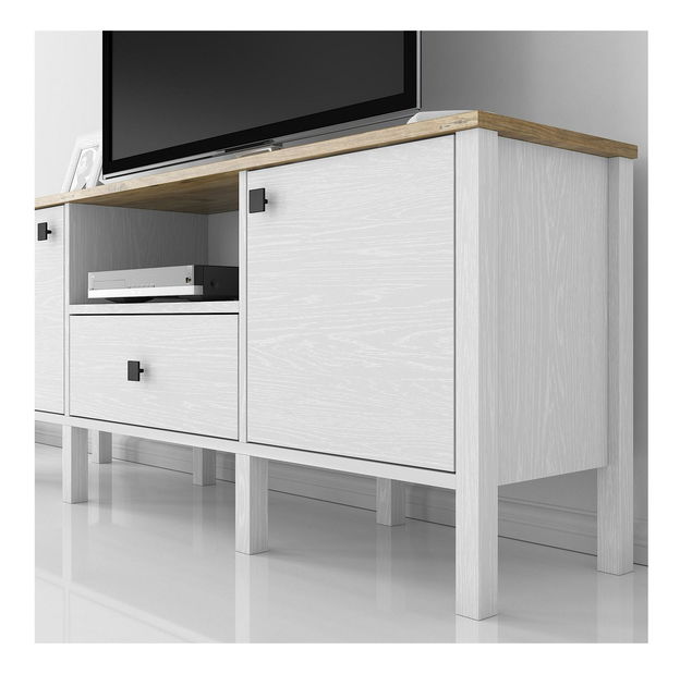 TV asztal/szekrény Franc 24 (fehér fa)