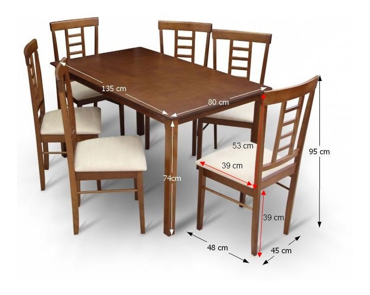 Set masă scaune pentru sufragerie Akan 1+6 (pentru 6 persoane)