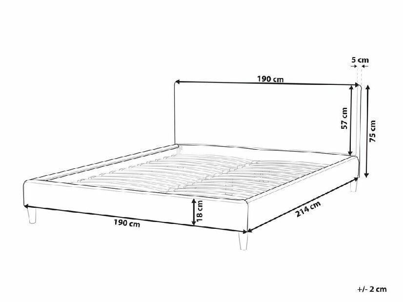 Presvlaka za krevet 180x200 cm FUTTI (bijela) *trgovina