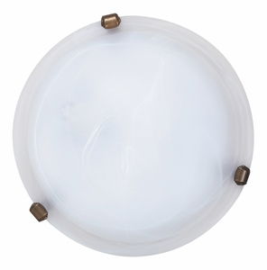 Stropné svietidlo Alabastro 3203 (ryžové kamenné sklo + bronzové úchytky)