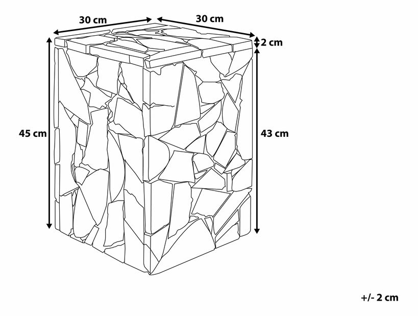 Măsuță Nutson (lemne deschis)