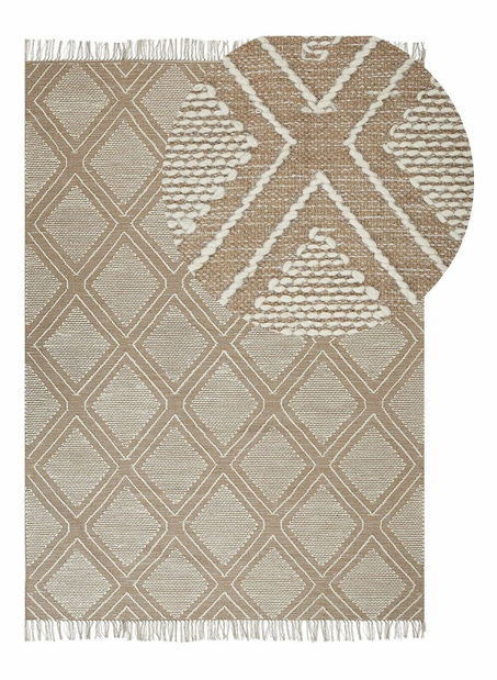 Koberec 140 x 200 cm Kace (béžová)