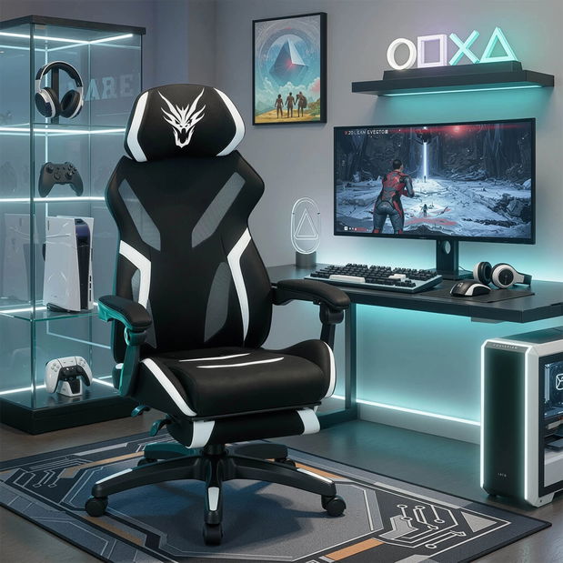 Felső fotel Mananera (fekete + fehér) 