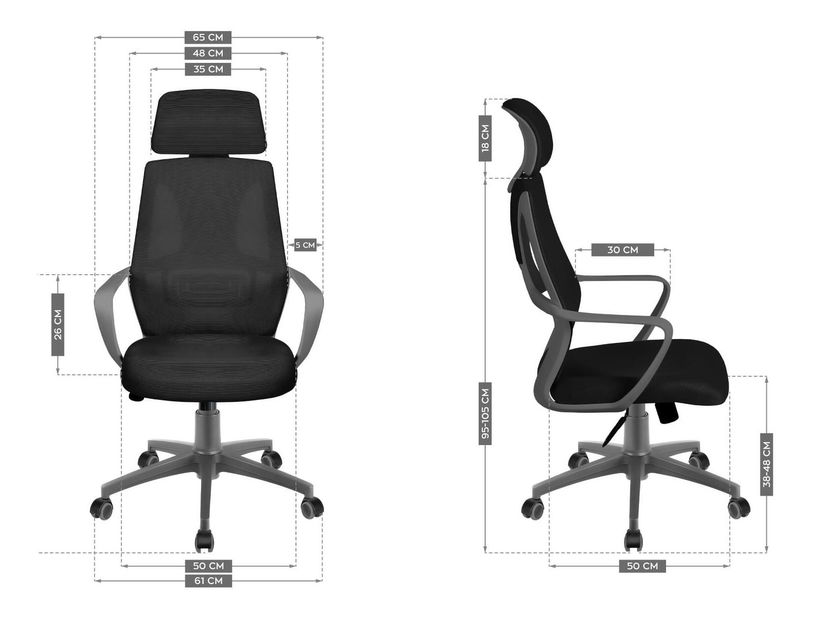 Kancelárska stolička Matryx 2.8 (čierna)