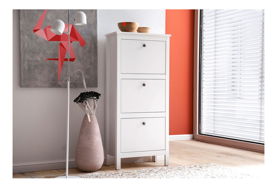 Cipőtároló (cipősszekrény) Otis 3k (fehér)