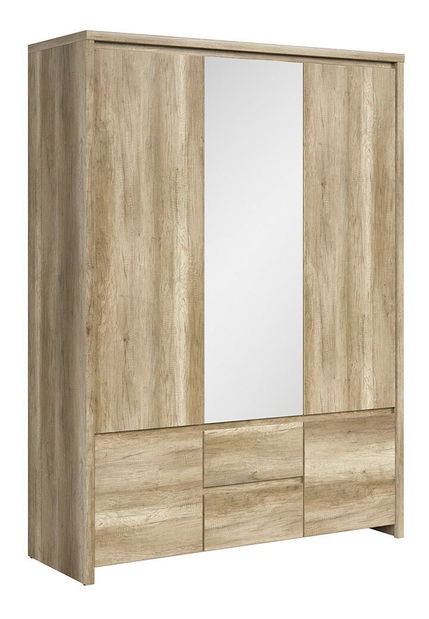 Šatníková skriňa BRW Kaspian SZF5D2S (dub monument)