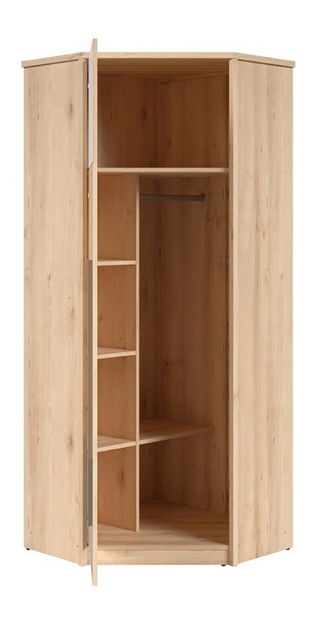 Rohová šatníková skriňa BRW Namek SZFN1D