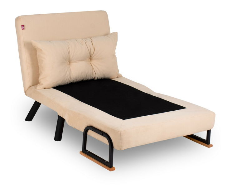 Fotoliu extensibil Sandy (bej)