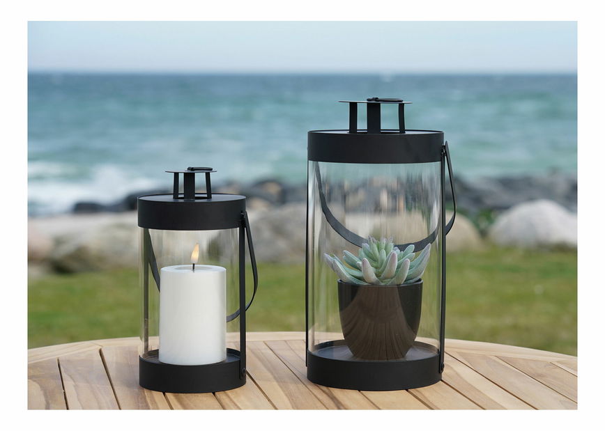 Set de 2 felinare Bmidina (negru)