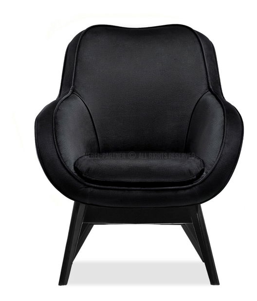 Dizájnos fotel Merch (fekete)