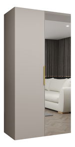 Dulap de haine 100 cm Mirabella 2 (Cașmir + Auriu)