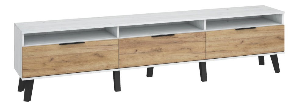 Masă TV/Dulap Shela SVN-12 (craft alb + craft auriu)