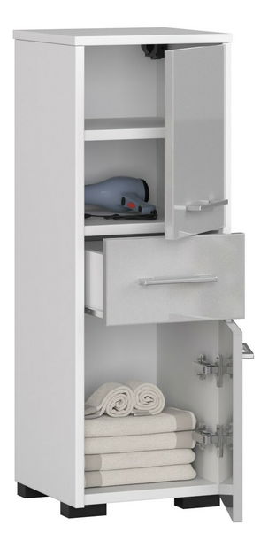 Fürdőszoba szekrény Farid Típus 6 (fémes fényű)