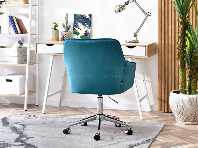 Fotoliu Island (turcoaz + crom)