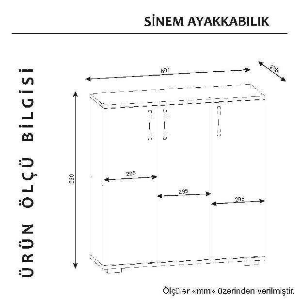 Ormarić za obuću Stileto (bijela + orah)