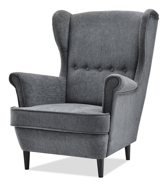 Relaxačné kreslo Margis (grafitová + čierna)