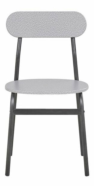 Set de sufragerie VELADO (gri + negru) (pentru 4 persoane)