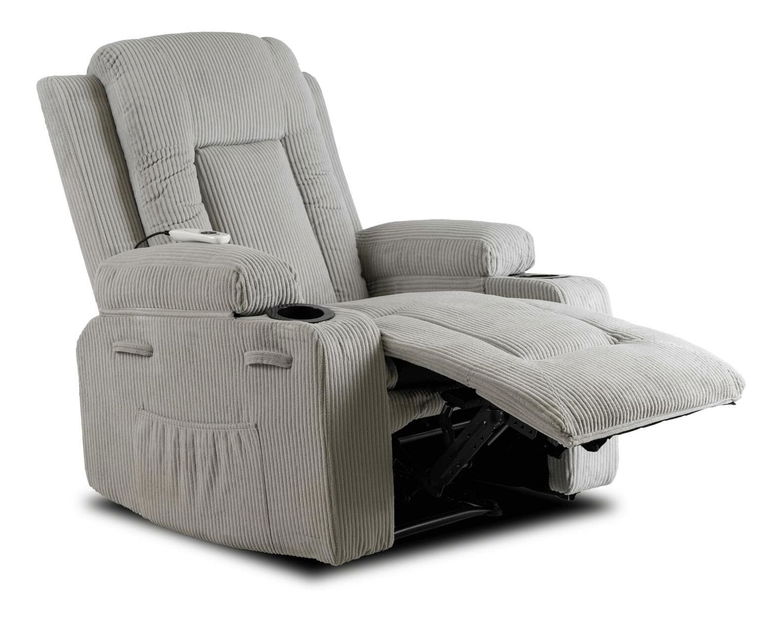 Masažna fotelja Banesto (svijetlosiva) 