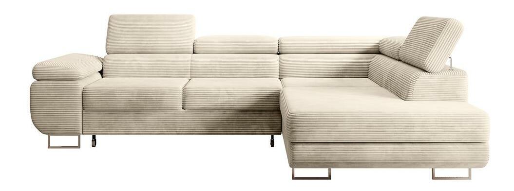 Colțar Stiletto (D) (bej deschis + argintiu)