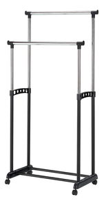 Vešiak na kolieskach Namaky II (čierna + chrómová)
