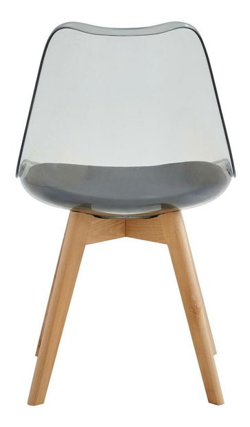 Scaun sufragerie Bralla 2 (transparent + fag + negru) 