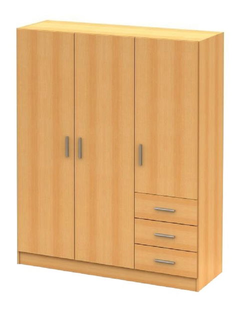 Šatníková skriňa Amo Typ 2 (buk)