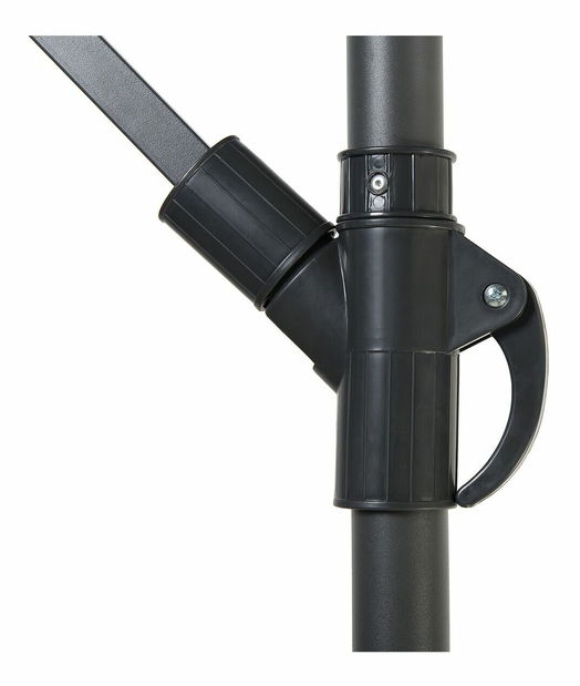 Záhradný slnečník 268 cm CALISA II (polyester) (svetlosivá)