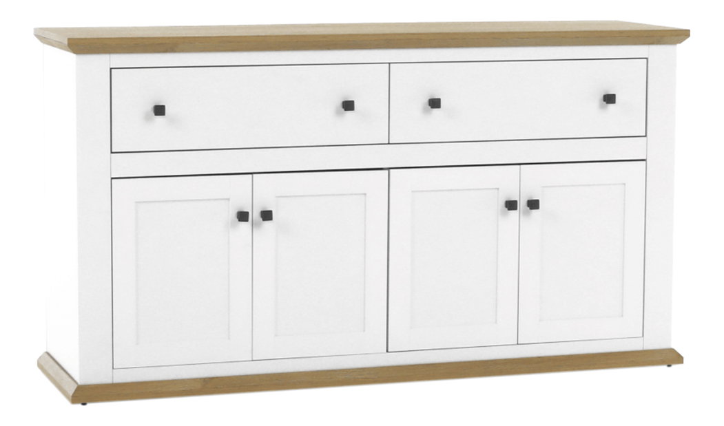 Komoda Leoras MZ10 (biela + dub grand)