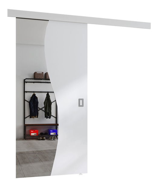 Uși culisante Zlunota 70 (stejar sonoma + Oglindă)