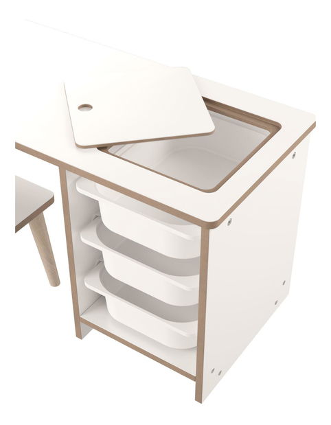 Măsuță pentru copii cu scaun Sonka 1 (alb)