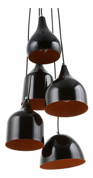 Závesná lampa Sendai (čierna)