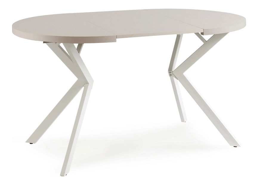 Rozkladací jedálenský stôl Localizado (kašmír + biela) (pre 4-6 osôb)