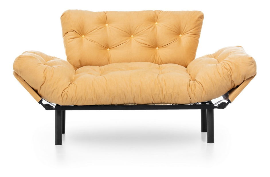 Széthúzható fotel Nitty (mustár)