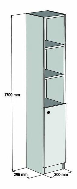 Kúpelňová skrinka Trendy (orech)