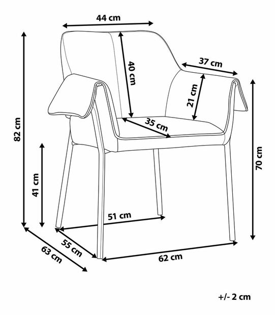 Fotel Avery (bordó)