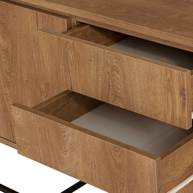 Set za dnevni boravak Laxi 7 (orah + crna)