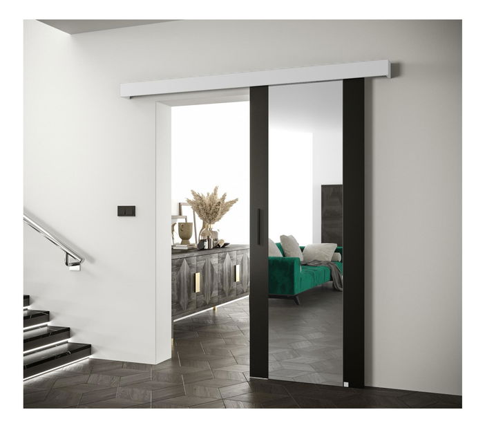 Uși culisante 80 cm Slavdro 2 (negru mat + alb mat)