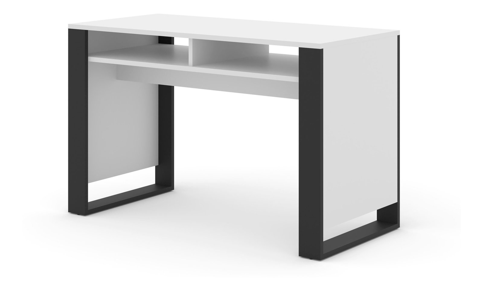 PC asztal Montana (fehér + fekete)