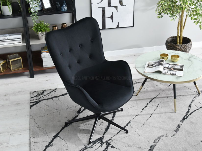 Kreslo Truni (čierna)