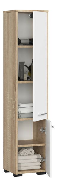 Dulap de baie Farid TYP4 (Stejar sonoma + Alb)