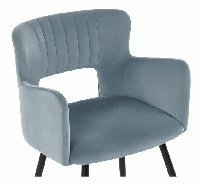 Set 2 ks jedálenských stoličiek Shelba (svetlomodrá) 